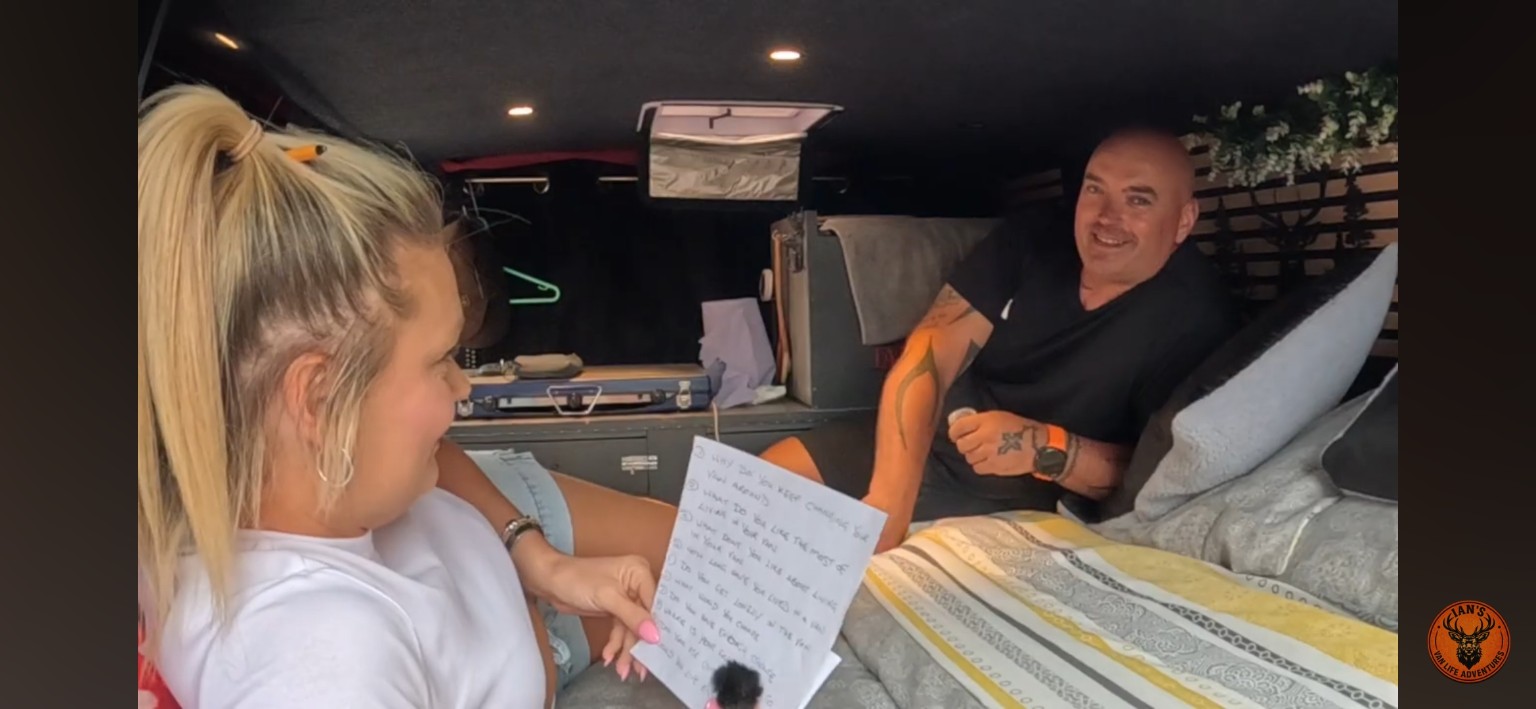 Ian and Victoria enjoying life on the road